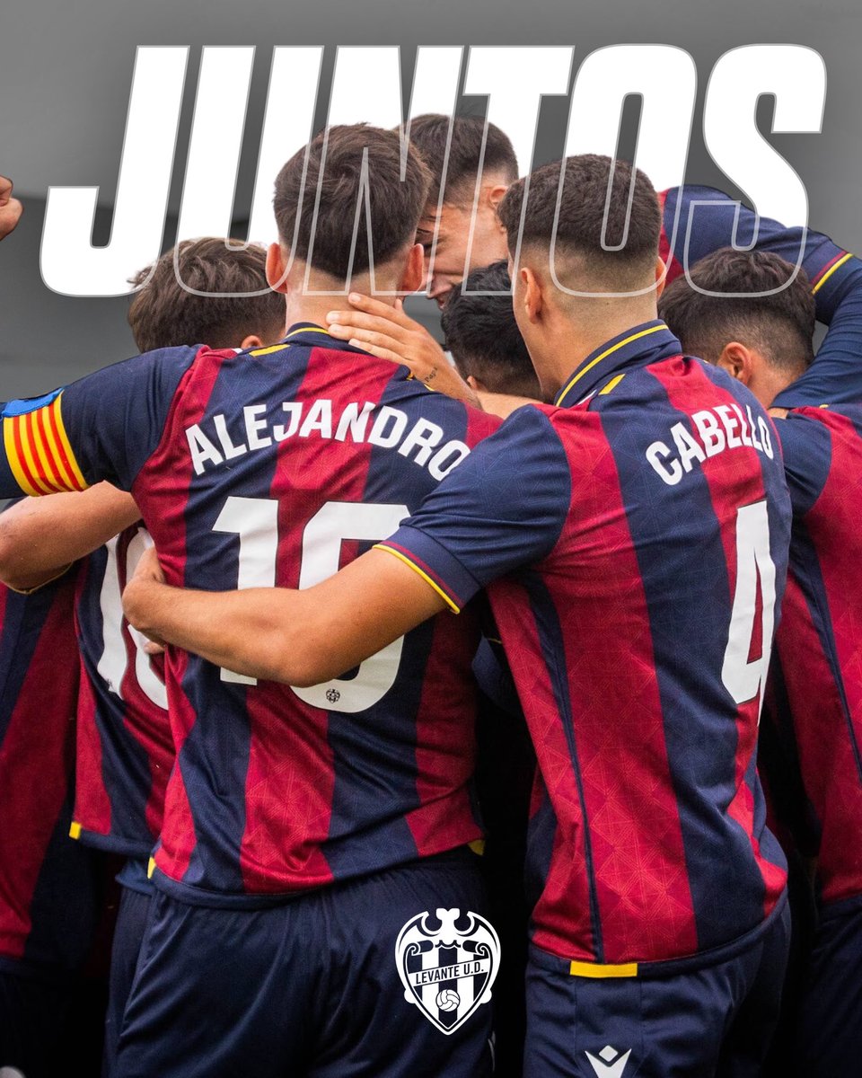 🫂 𝐉𝐔𝐍𝐓𝐎𝐒 🫂

🐸 El domingo el #AtléticoLevanteUD tiene una final frente al <a href="/cfgandia/">CF Gandia</a> 

⏱️18:00 | 📍Ciudad Deportiva de Buñol 

#OrgullGranota