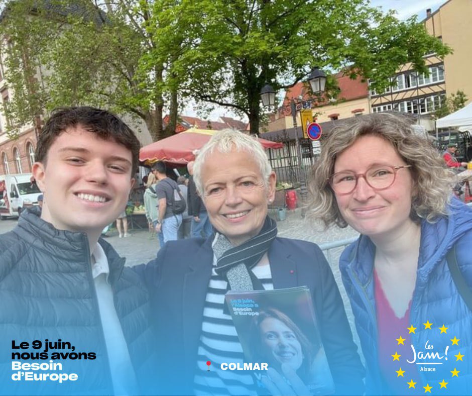 De Strasbourg dans le quartier de Koenigshoffen à Colmar aux côtés de @KlinkertBrigitt et Aurore Reinbold, la mobilisation bat son plein parce que nous avons @BesoindEurope partout en Alsace. 🇪🇺