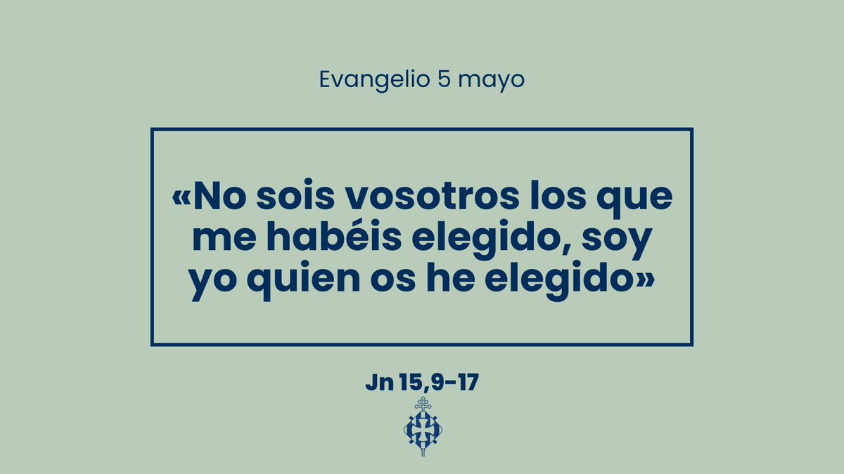 5 de mayo.
#EvangelioDelDía