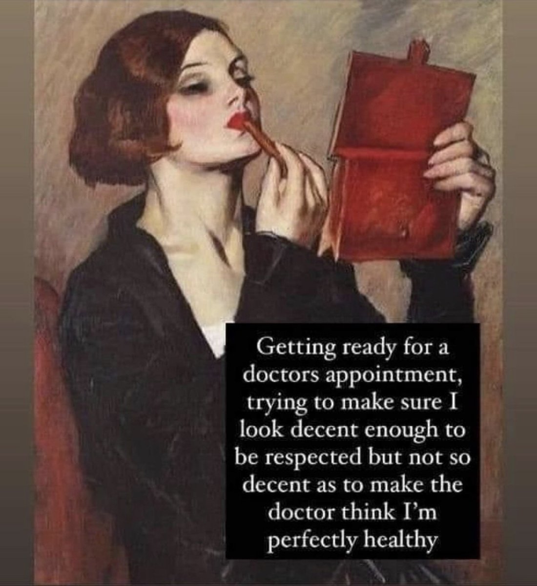 Made me laugh as it's totally accurate!! 😁 #chronicpain #autominnunedisease #invisibleillness #lupusfighter #LupusSucks #chronicillness #LupusLife #lupuswarrior #lupus #lupustrust #lupusawareness #lupustruth #lupusfacts #doctorsappointment