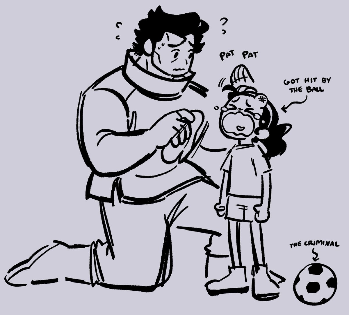 I shouldn’t be slacking off to draw wholesome father n daughter time with these two LAKSLSKLS
