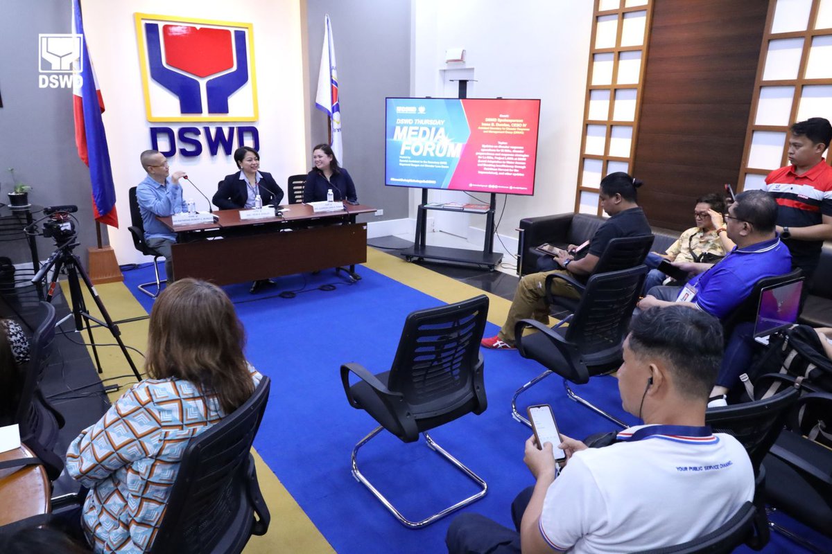 Department of Social Welfare and Development (DSWD) Asst. Secretary for Disaster Response Management Group (DRMG) Irene Dumlao responds to questions from reporters during the DSWD Thursday Media Forum last May 2 at the Central Office’s New Press Center in Quezon City. Asst.…