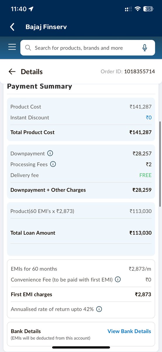 Just booked an Ola S1 Pro on the Bajaj Finserv app for 141,287, but now a Bajaj employee is claiming it's not updated! Scam alert? 🚨 @bajaj_finserv @Olacabs 
@OlaElectric @ola_supports @Bajaj_Finance 
#scam #OlaS1Pro