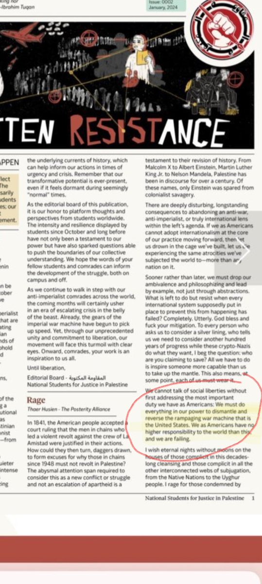 @helenezonana Ah yes I'll share. Look at what I posted yesterday. Their articles specifically say 'we must do everything in our power to dismantle & reverse the rampaging war machine that is the United States'. Its not about Israel, this is TREASON to bring the United States down.