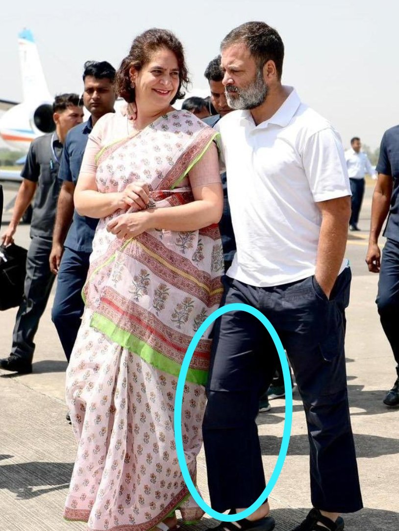 This picture is clicked today... Rahul Gandhi got injury in his knees during college days which got worse in Bharat Jodo Yatra. He still walked 4000 KMs for the party and then Nyay Yatra covering 6000 KMs. His knee looks very serious now 💔 It was said in Mumbai when he…