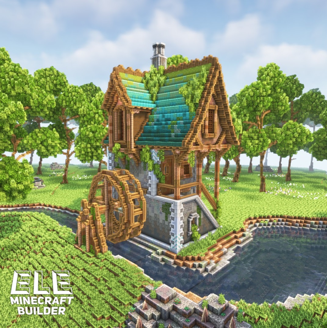 Small Watermill

#マイクラ建築　
＃minecraft　
#Minecraftbuilds