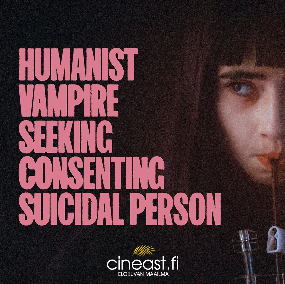 Teini-ikäinen vampyyri Sasha ei ole niin kuin muut vampyyrit. Sashan torahampaat eivät tule esiin, kun hän on nälkäinen tai peloissaan. Humanist Vampire Seeking Consenting Suicidal Person (2023) - Nyt striimattavana Cineast-kirjastopalvelusta
#cineast #kirjasto #elokuvavinkki