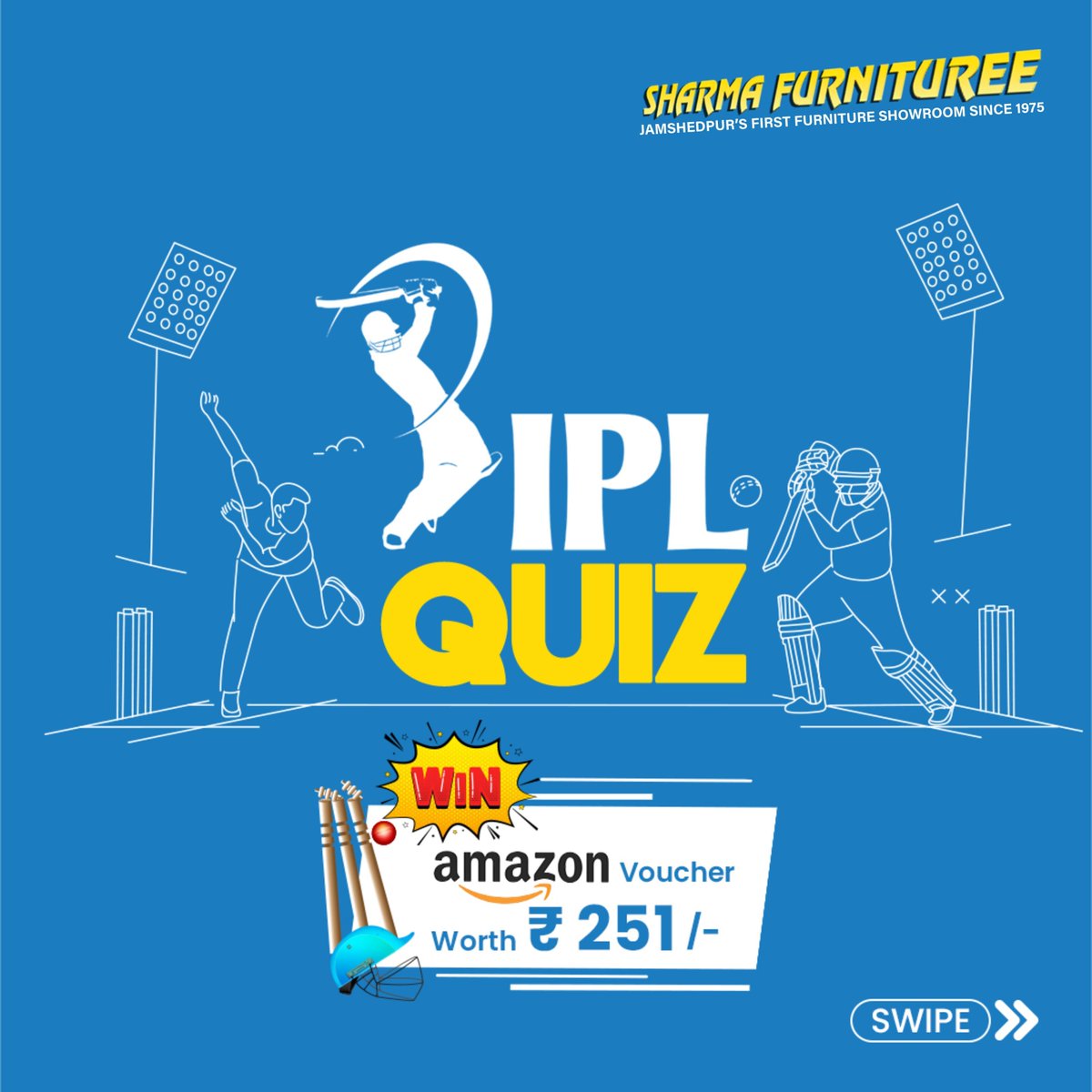 Sharma19751's tweet image. !!!CONTEST ALERT!!!!

Win Big Save Bigger
Answer the quiz and get a chance to win an Amazon voucher for free.

Please Note - Comment before 5th May 2024 11:59 PM to participate.

#iplcontest #winwin #contesttime #giveawayalert #giveaway2024 #contestentry #contestalert #WinAmazon