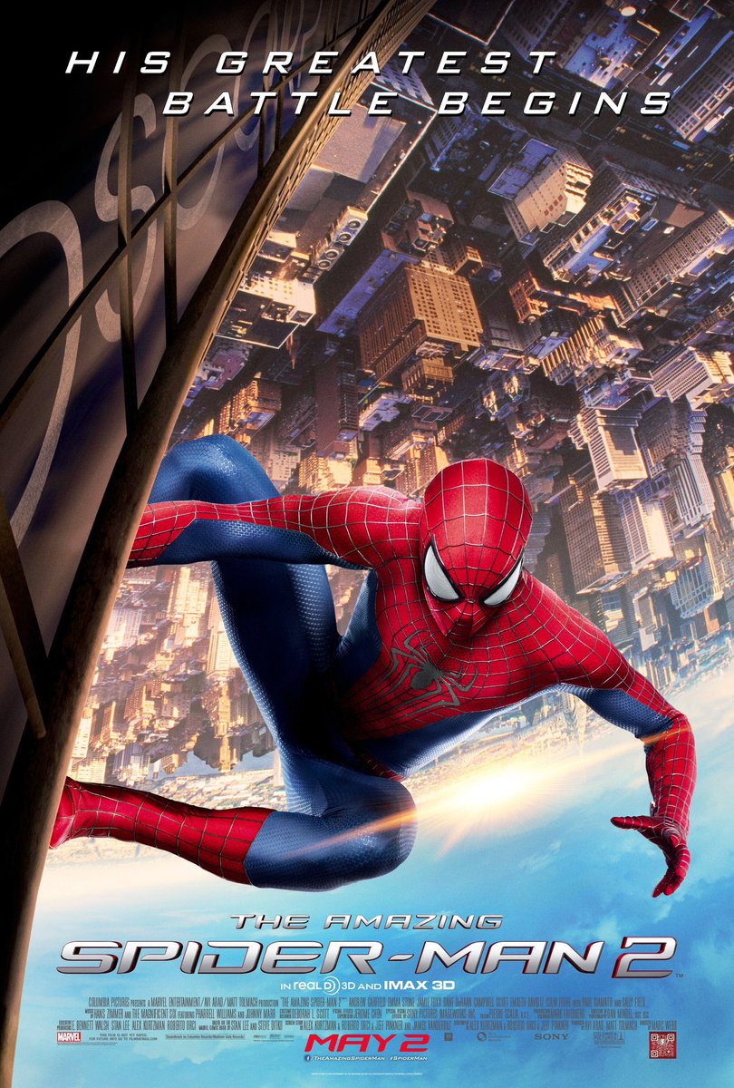 🎬MOVIE HISTORY: 10 years ago today, May 2, 2014, the movie ‘The Amazing Spider-Man 2’ opened in theaters! #AndrewGarfield #EmmaStone @iamjamiefoxx #DaneDeHaan #CampbellScott #EmbethDavidtz #ColmFeore #PaulGiamatti #SallyField #FelicityJones #MartonCsokas #BJNovak #MarcWebb