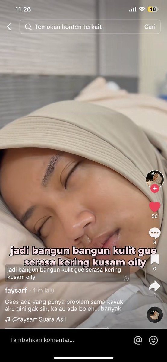 cocok banget pake implora hydra veli sleeping mask. bikin wajah lembab maksimal dan glowing nih, wajah pun gak berminyak. kalian wajib pake produk ini! #TenangkanKulitmu