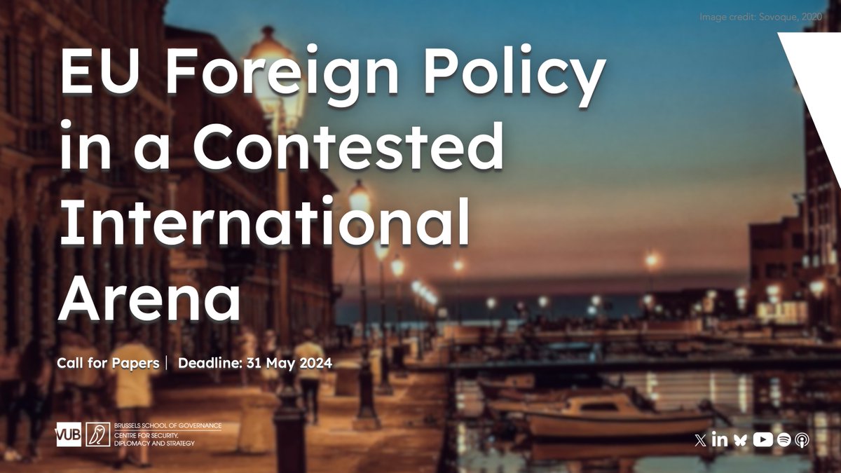 ❗️Call for Papers❗️

Join @Giu_Ter and @mariagiuliaama at #SISP2024 and deliver your paper on EU Foreign Policy at @UniTrieste on 12-14 September 2024.

Deadline for submissions🔸 sisp.it/en/conference2…