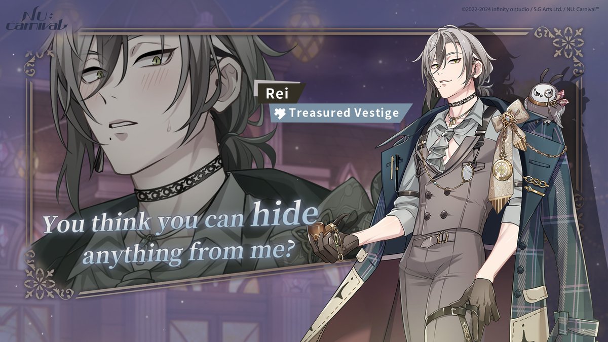 [Treasured Vestige | Rei] Detective Rei and President Eiden, solving commissions together at lightning speed, receive an unusual case. After finding out the truth, Rei makes an unprecedented decision...? #NUCarnival #PuzzlingInvitation #Rei