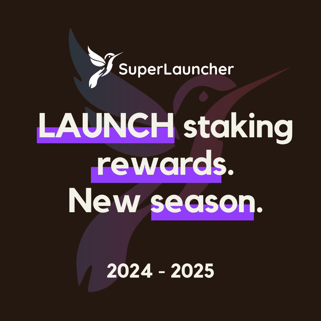 🟪 $LAUNCH stakers, a new season of staking rewards just kicked off since the previous one came to an end. No action needed on your part, just sit back and let the $LAUNCH roll in 💜 🟣 superlauncher.io/zk-stake