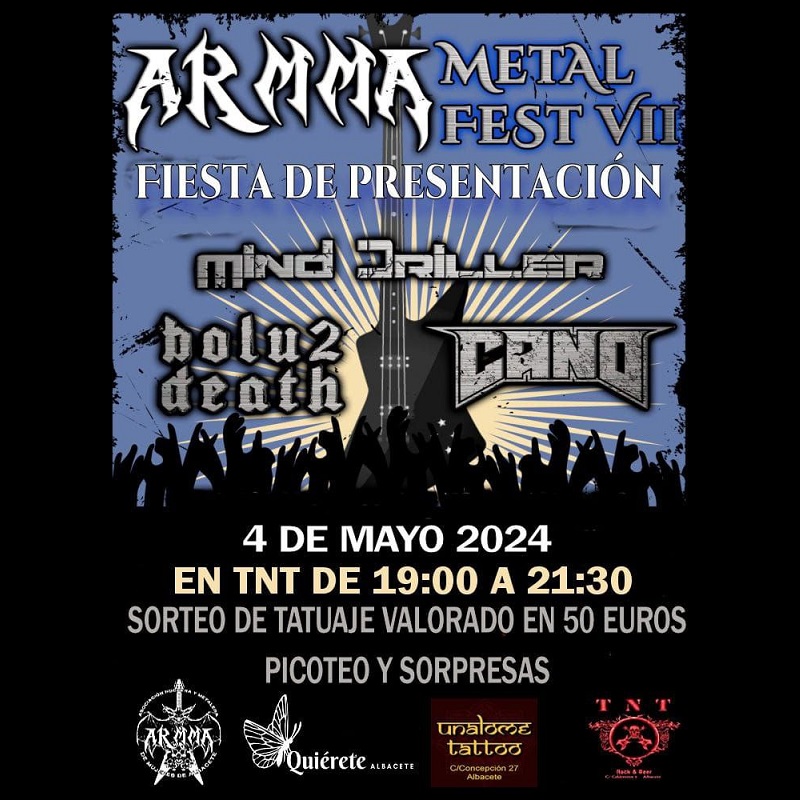 Mañana sábado: ¡fiesta de presentación del ARMMA Metal Fest VII! Conoce la labor de la asociación a la que apoyaremos con nuestro evento. Este año se trata de Quiérete Albacete. #MetalWomen💜 #HermanasDelMetal🤘 Más información: armma.com.es/presentacion_a…