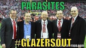 Get the hideous parasites out #GlazersOut #GlazersAreVermin #GlazersAreLeeches #GlazersRotinHELL #GlazersFullSaleNOW