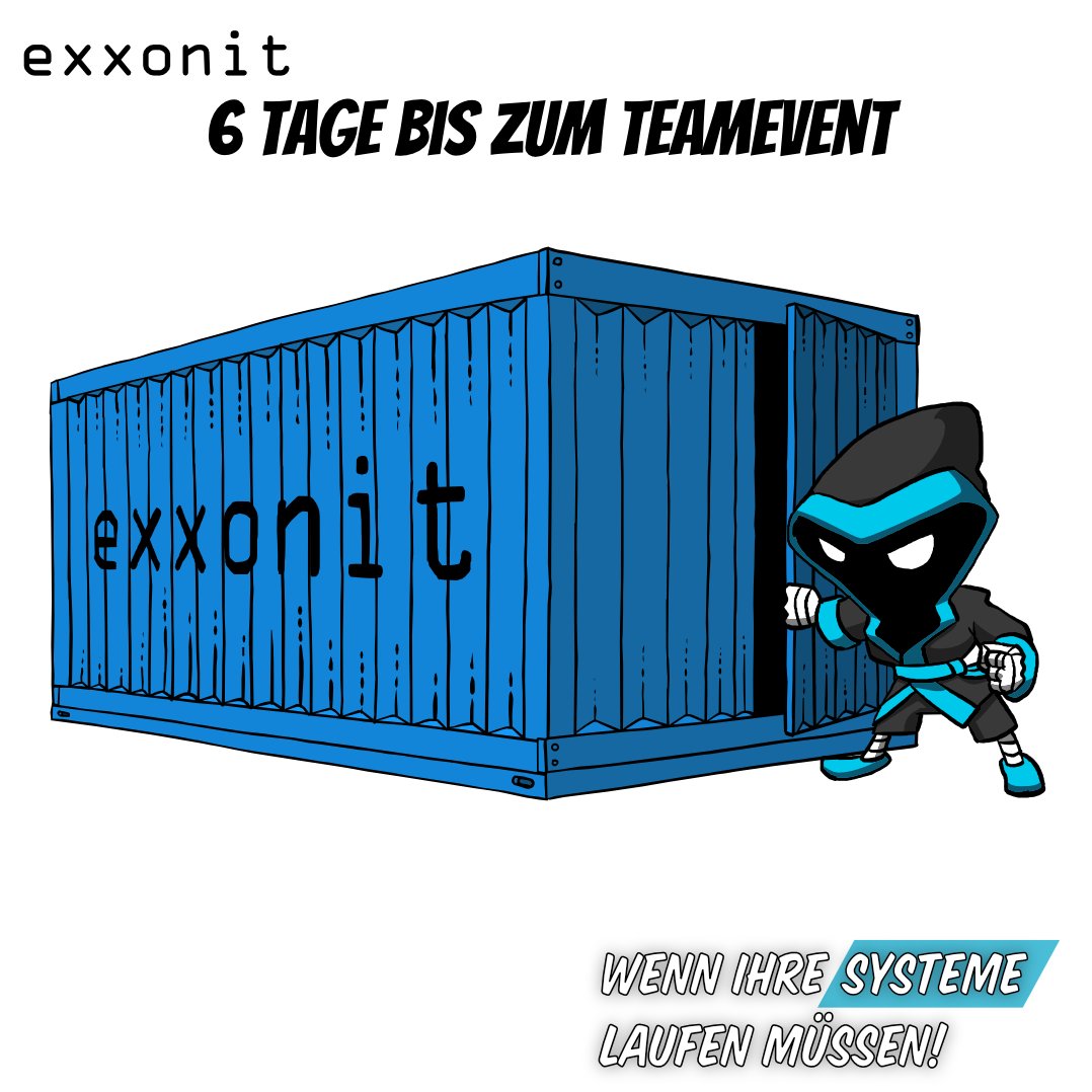 Noch 6 Tage bis zu unserem #Teamevent. Alles verladen? #Ninja #exxonit #Team