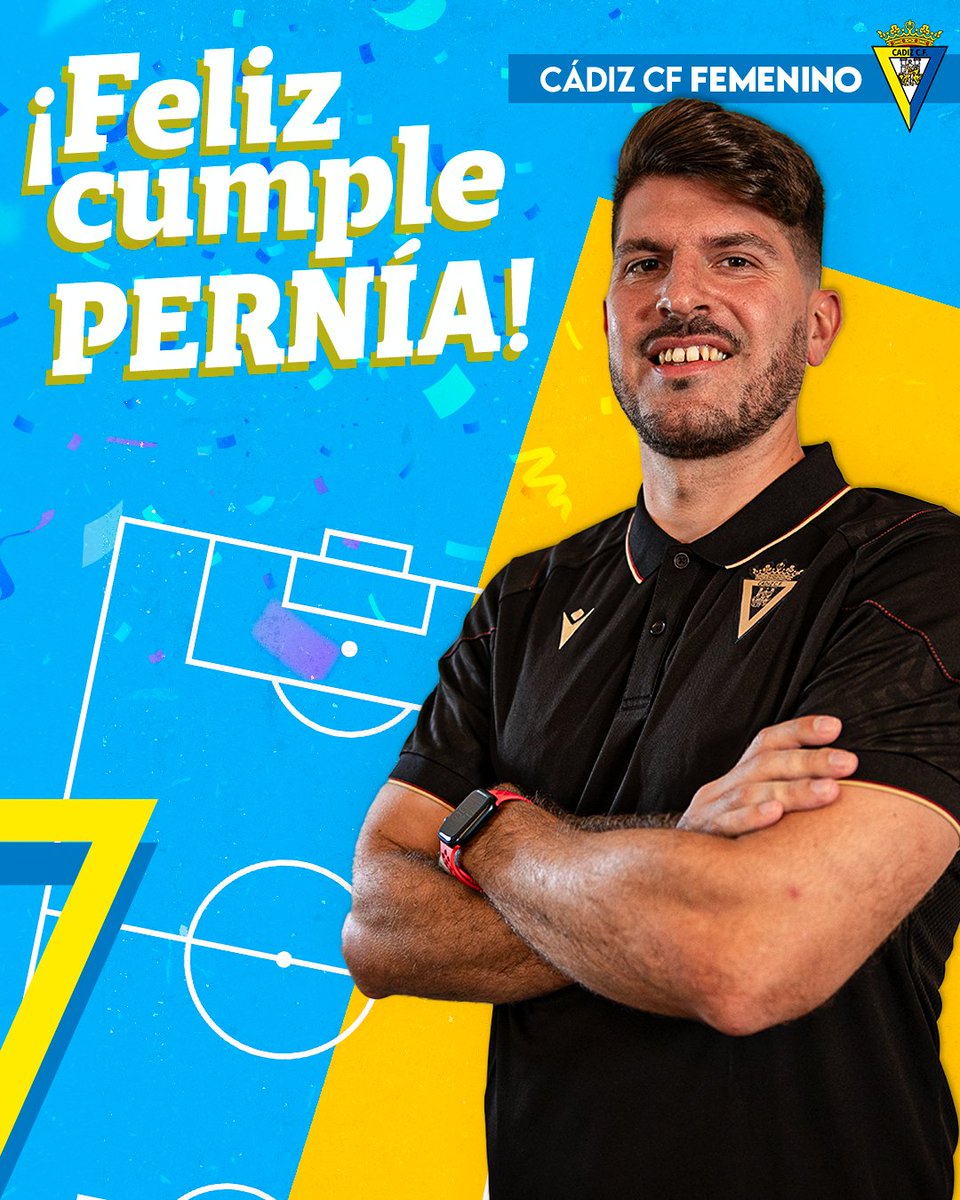 🎂 Hoy cumple años el entrenador @IvanPernia9 💛💙 ¡Muchas felicidades!