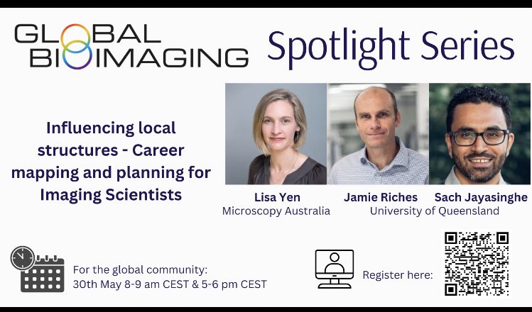 Hot on the heels of our @JofMicroscopy paper, the new @GlobalBioImage #Careers Spotlight Series. First talk on Career Mapping and Planning and influencing a local change @micro_au @RoyalMicroSoc @EuroBioImaging @AMI_microscopy @BioimagingNA @LatamBioimaging @afribioimaging