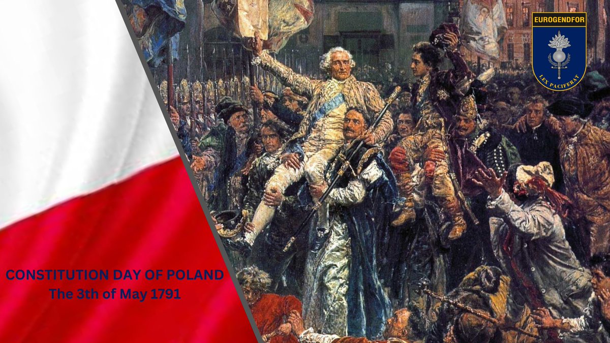 Constitution Day in Poland celebrated on the 3th of May, marks a notable moment in Polish history and is a testament to the nation's enduring spirit of independence and democracy. This day commemorates the signing of the Constitution of 1791. #EUROGENDFOR #LexPaciferat.