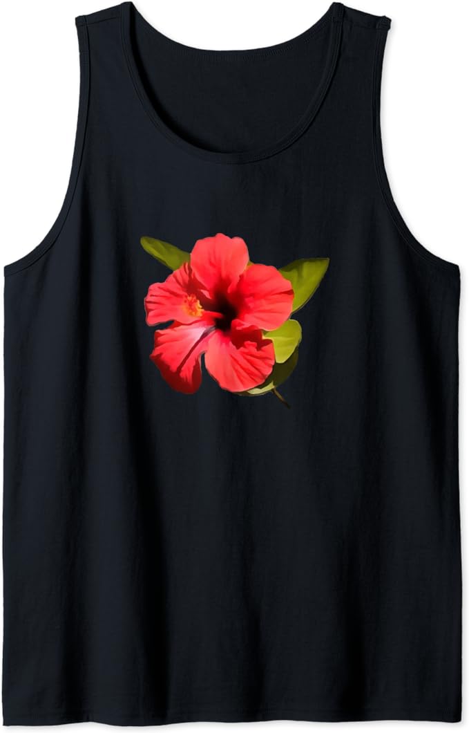 A Beautiful Red Hibiscus Flower Isolated #TankTop #taiche #hibiscus #hawaii #aloha #alohafriday #floral #flowers #flower #nature #floraldesign #art #blossom #summer #spring #plants #flowerpower #botanical #florals a.co/d/gvNffdX #Amazon via @Amazon