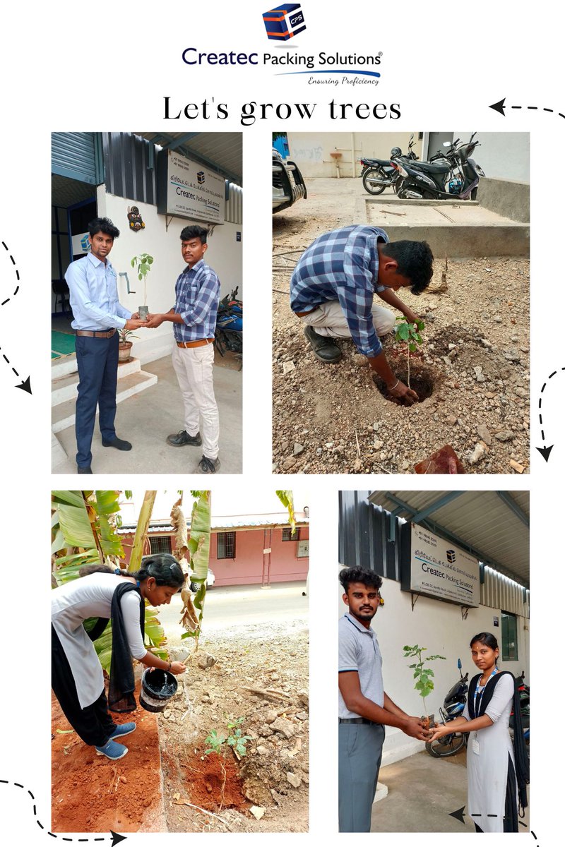 Today we planted two saplings on behalf of our company #savetrees #savenature #saveplanet