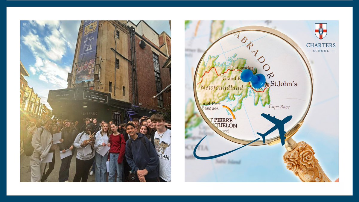 Alice &Sabrina from Year 9 were part of the recent theatre trip to see @ComeFromAwayUK & enjoyed the whole experience. You can read their report of the evening here:chartersschool.org.uk/66/news/post/4… Enriching trips such as this, bring the #curriculum to life for our students #excellence ✈️