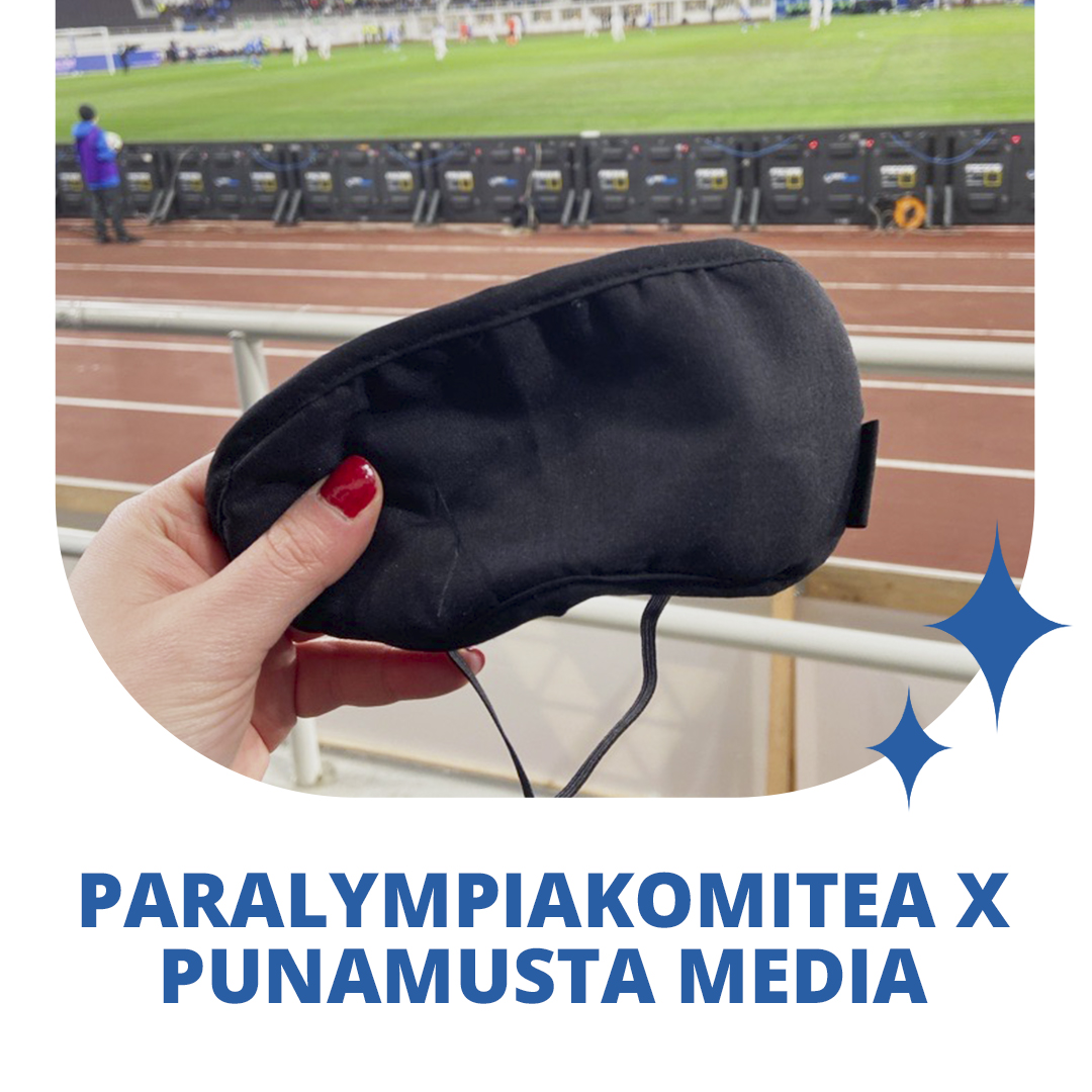 Kutsuimme kumppanimme PunaMusta Median kanssa osana Kaikille Näkyvä -yhteiskampanjaamme markkinointialan ammattilaisia seuraamaan Huuhkajien kotiottelua Olympiastadionille, silmät peitettyinä, kuvailutulkkauksen avulla. Lue lisää: ow.ly/rzo550RvqZr @PunaMustaYritys