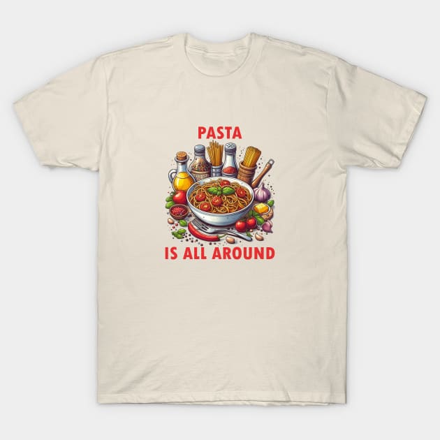 ndulge in the Italian tradition with our 'Pasta Is All Around' Spaghetti! This mouthwatering image captures the essence of the finest spaghetti.
teepublic.com/t-shirt/599229…
#pasta #Pastaza #spaghetti #Italy #Italiano #italians #Foodie #FoodieBeauty #FoodieFinds