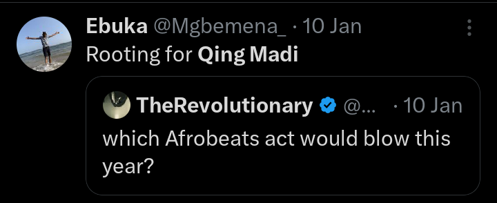 Made this tweet earlier this year and since then; - 'American love', off her EP, shot through the roof, amassed millions of streams & became a media sensation. - got 200M+ streams across platforms on her debut EP - featured the American artist Chloë on the remix of her song.