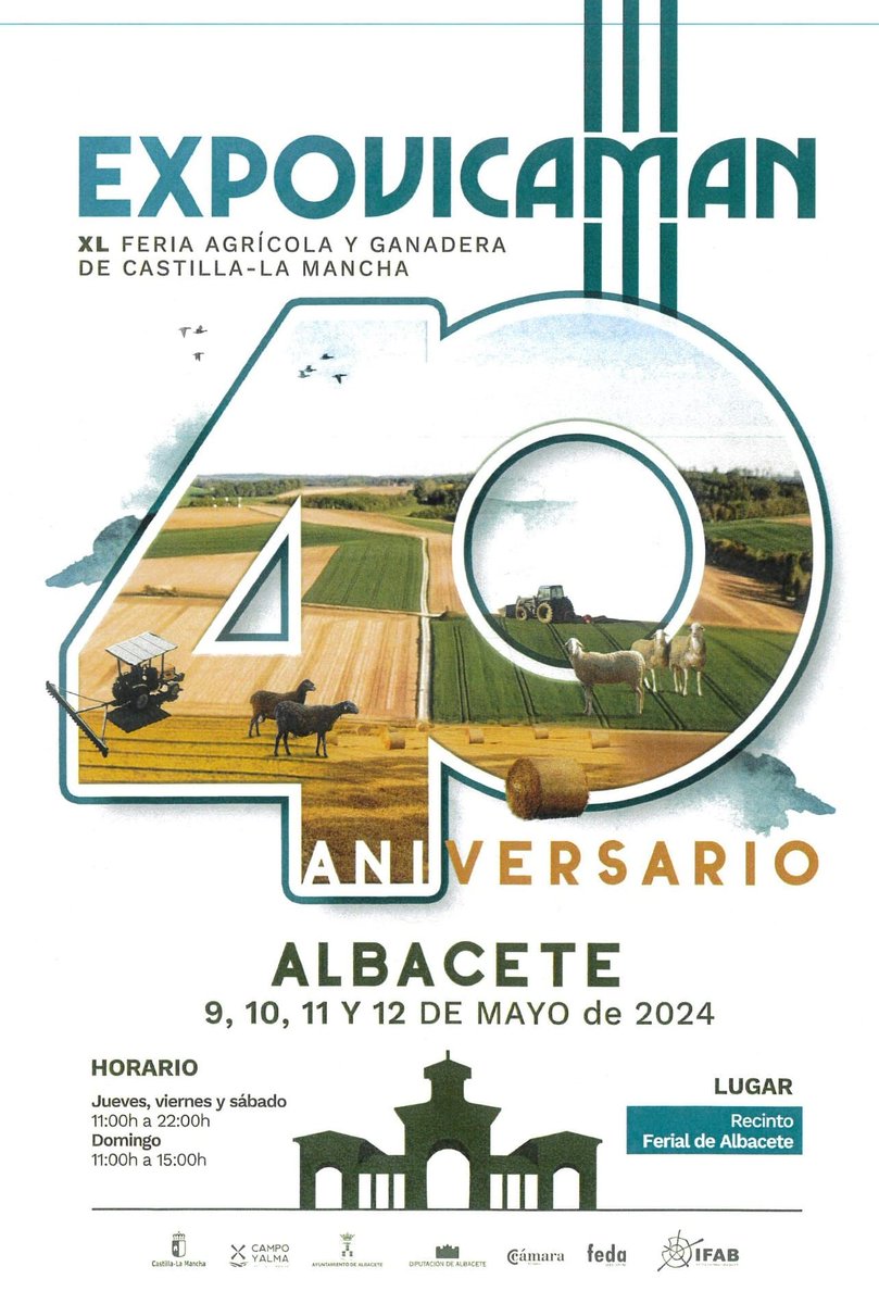 El presidente de ASAJA Albacete, Jorge Navarro no podía faltar a una cita tan especial como es la presentación de Expovicaman, la Feria Agrícola y Ganadera de Castilla-La Mancha que se celebrará los próximos días 9,10,11 y 12 de mayo en el Recinto Ferial en su 40 aniversario