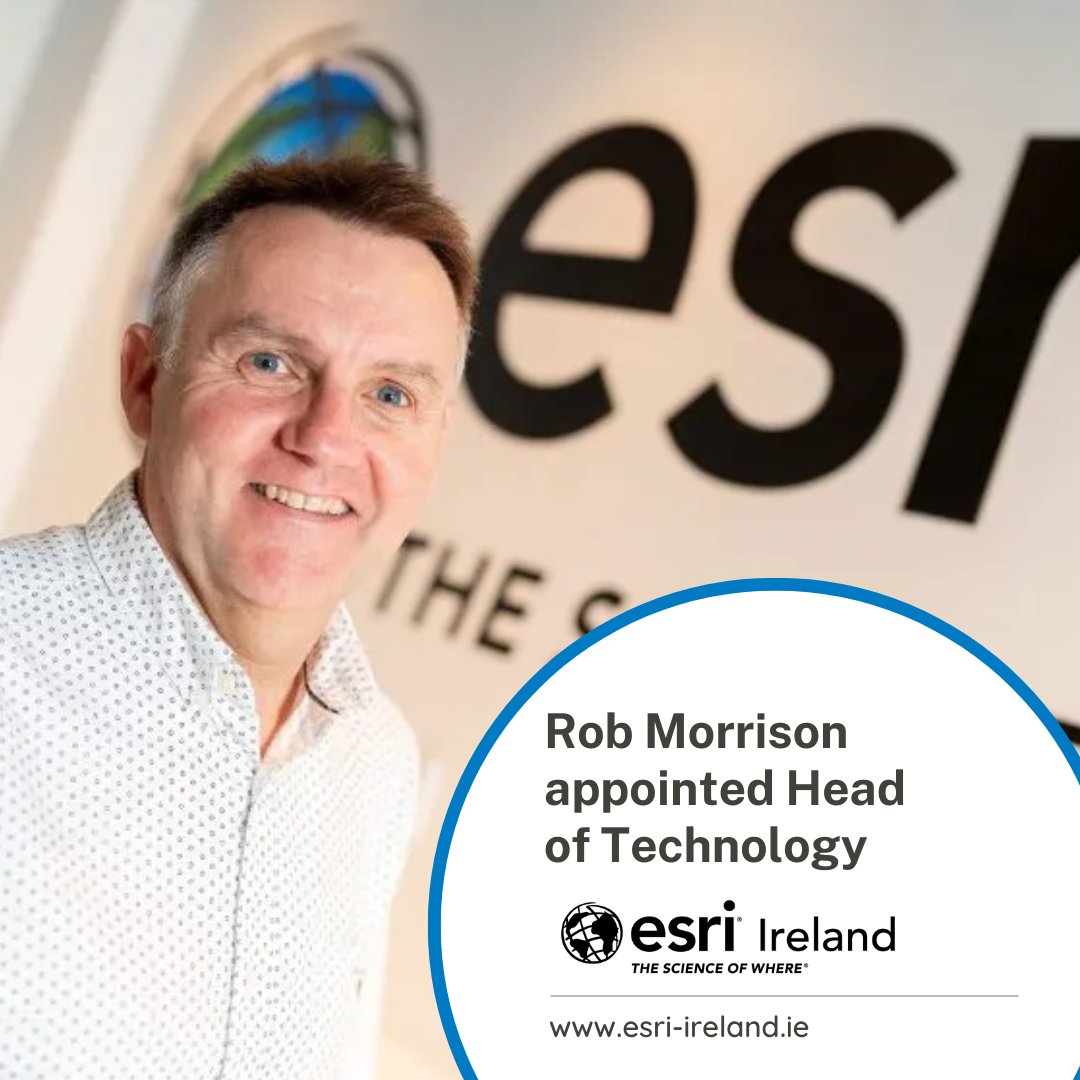 Rob Morrison has been appointed as Head of Technology. With decades of experience in the geospatial industry, Rob brings a wealth of knowledge in developing technical strategies for customers @bfonline #Leadership #GIS #Technology #TeamEsriIreland  esri.social/vEle50RuMrm