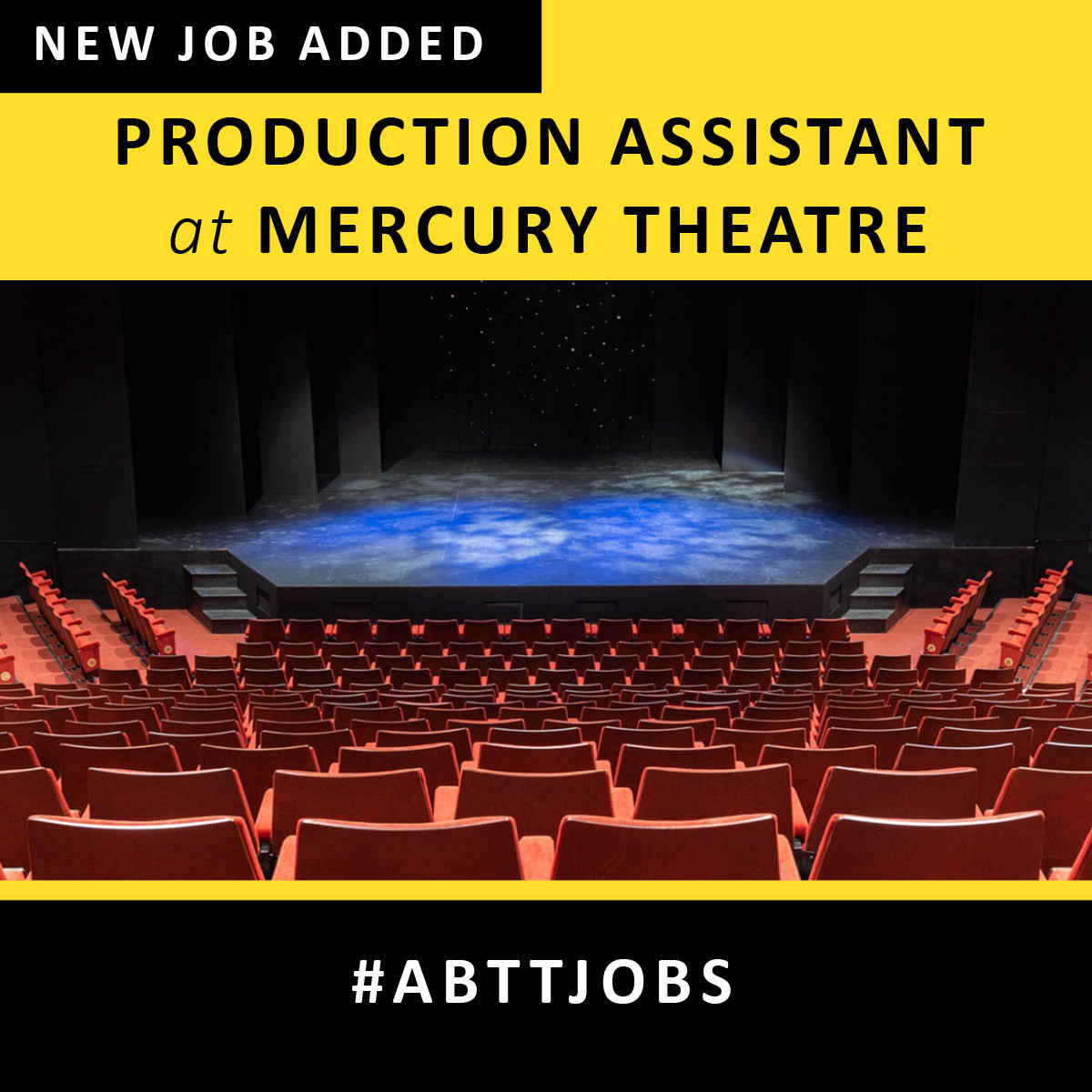 The Mercury Theatre, Colchester, are looking for a Production Assistant who is excited about being part of a team who produce outstanding productions & create a welcoming environment for in-house & visiting creative teams.

abtt.org.uk/jobs/productio…

#ABTTjobs #Theatre #TheatreJobs