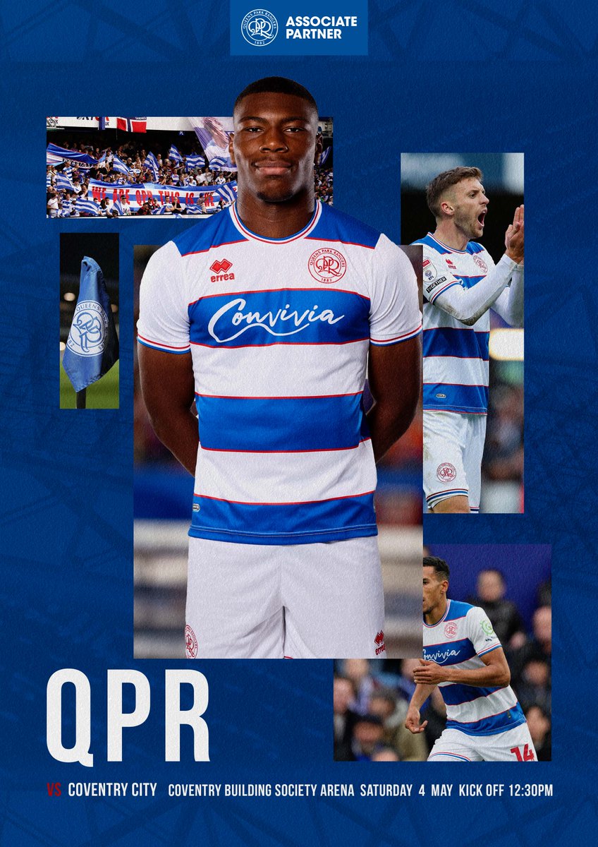 Everyone at the Queens Park Rangers Associate Partnership wishes the team all the best ahead of the game against Coventry City this weekend.

#QPR #Partnership #WestLondon #EFL