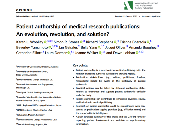 This has been a labour of love for all of us who worked on this paper as #patientauthorship is something that we feel really strongly about! Do take a moment to have a read! Special thanks to @KWProScribe for her leadership on this! onlinelibrary.wiley.com/doi/epdf/10.10…