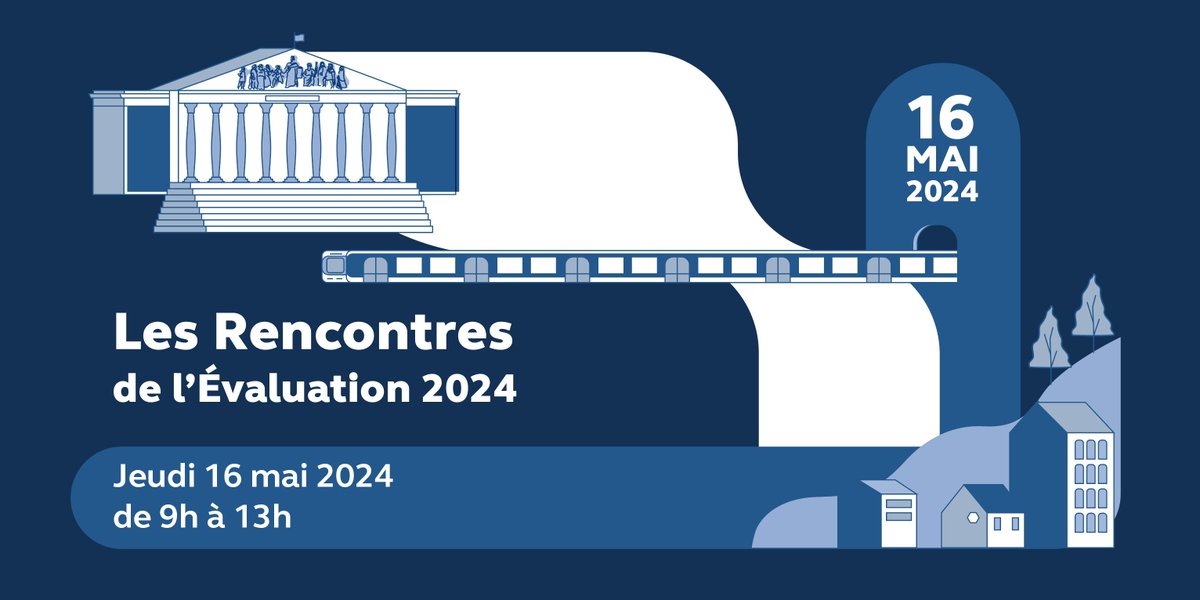 🗓️#SaveTheDate | Le 16 mai prochain se tiendront les Rencontres de l’Évaluation 2024 à l'​@AssembleeNat. L'événement rassemblera chercheurs, parlementaires, administrateurs et citoyens autour de l’évaluation des #PolitiquesPubliques.

Infos & inscriptions➡️evenium-site.com/site/rencontre…