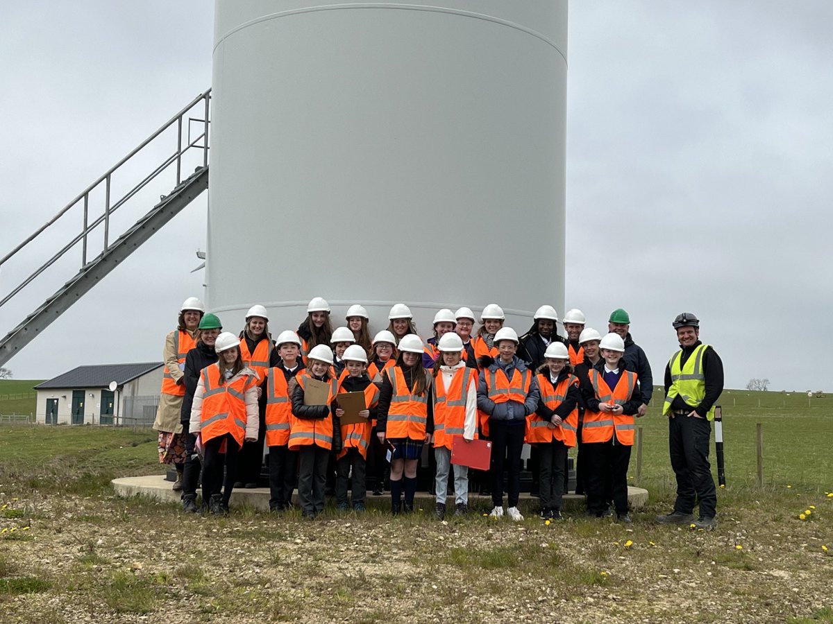 Trust Parliament Pupils from across our schools visited a wind farm to explore the importance of renewable energy solutions and inform their sustainable energy projects . Staff were ‘blown away’ with their impeccable behaviour and thirst for learning ! #proud #voiceofthechild