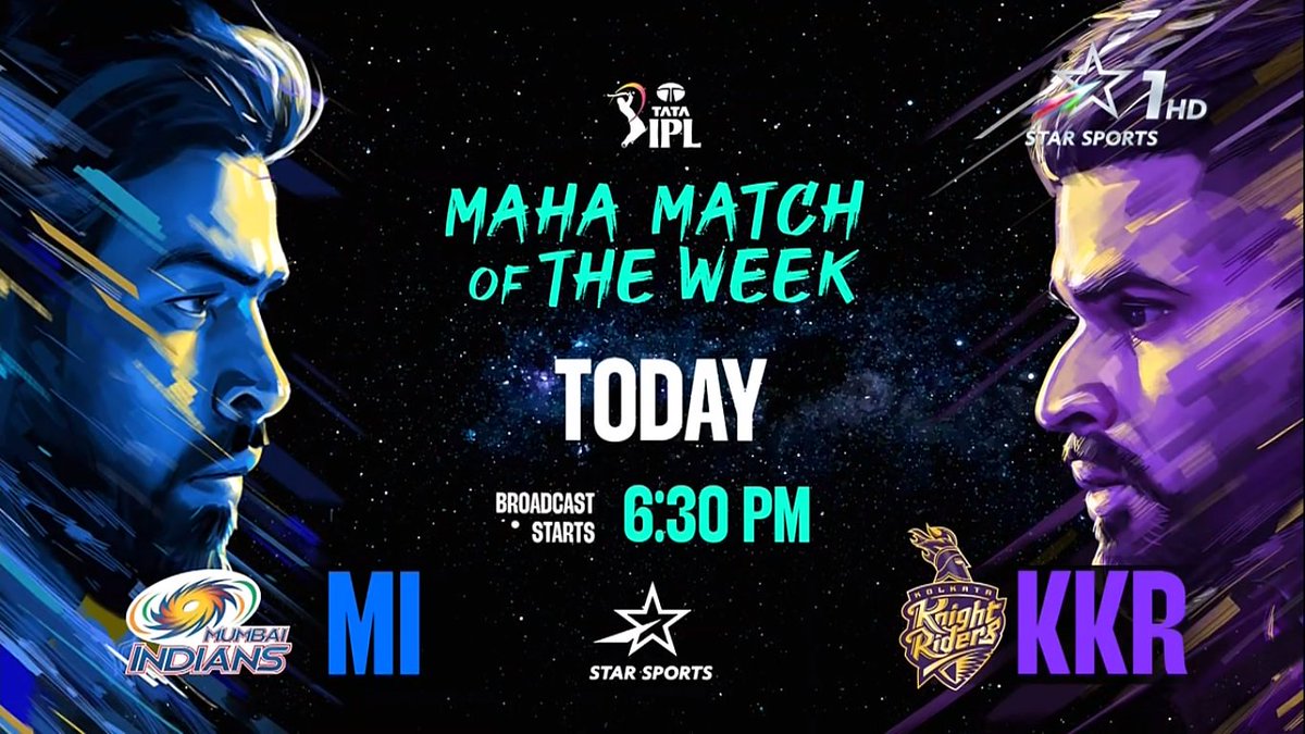 Head to Head: Mumbai Indians - 23. KKR - 9..!! - Today? #IPL2024 #SRHvRR #RRvsSRH #Natarajan #T20WorldCup24 #FridayVibes #gntm #TimnasDay #MIvKKR