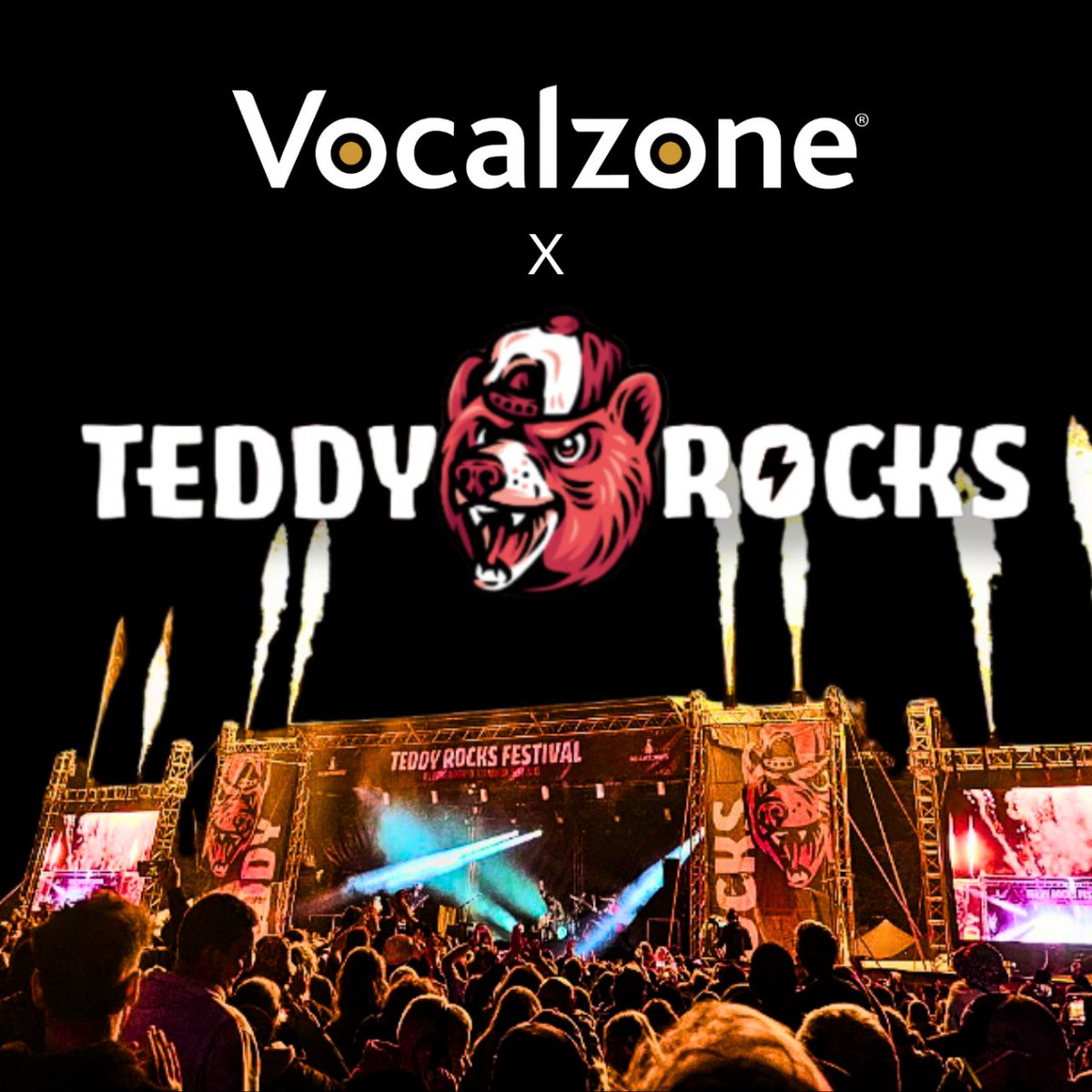 First day of Teddy Rocks Fest, see you there! 🤘🔥 @TeddyRocksFest  #teddyrocksfestival #vocalzone #vocalzonehq