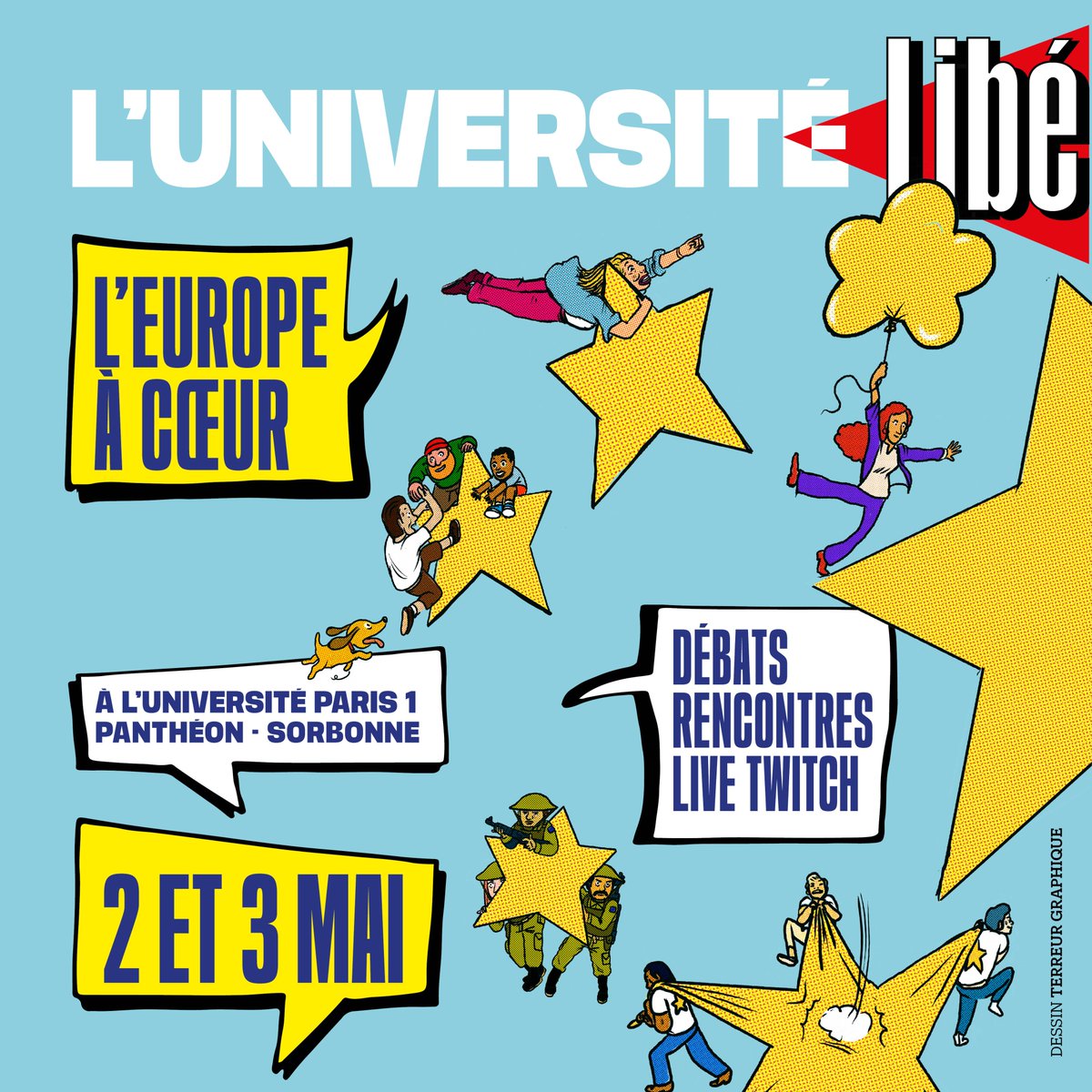 🔴 Jour 2 pour l'Université Libé sur l'Europe, depuis la Sorbonne ! Suivez tous les débats avec notre direct et le stream sur Twitch, à lire et regarder ici : liberation.fr/international/…