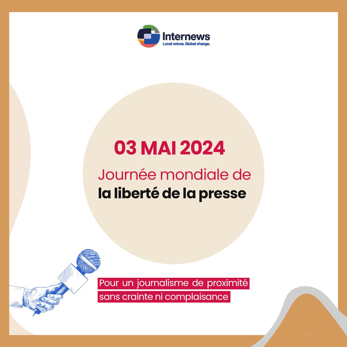 Excellente Journée mondiale de la liberté de la Presse à tous les journalistes de #RDC, une liberté de la presse qui doit servir à protéger les citoyens, et permettre de débattre des solutions, notamment des effets de la crise climatique.

#journeedelalibertedelapresse #WPFD2024