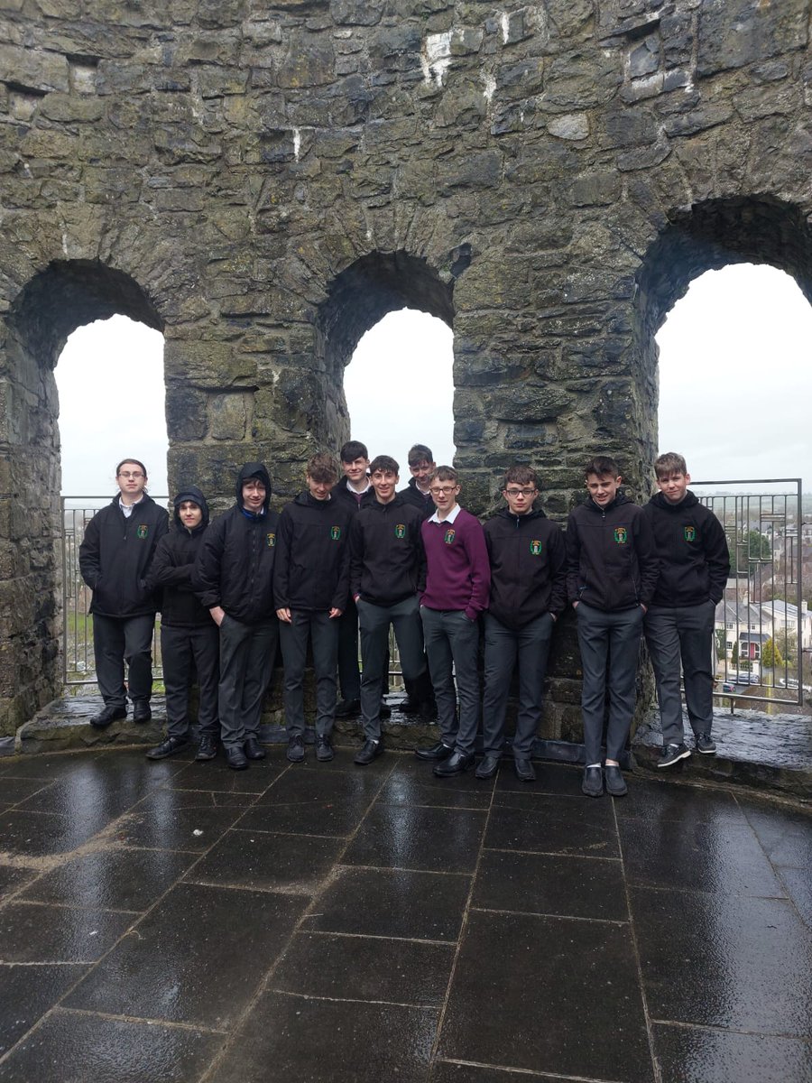 Ms. Young's Transition Year Irish class took a visit to Nenagh Heritage Centre this week to learn about the Gaol Gatehouse and prison buildings. The boys all managed to fit into a cell which once held people who were sentenced to death by hanging. #Gaeilge