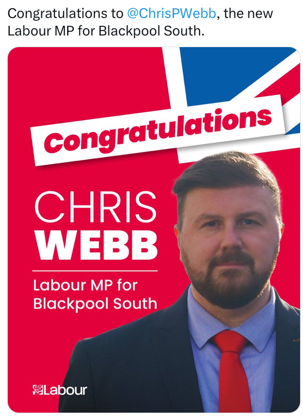 Congratulations to ⁦@ChrisWebbMP⁩ and his amazing campaign team!