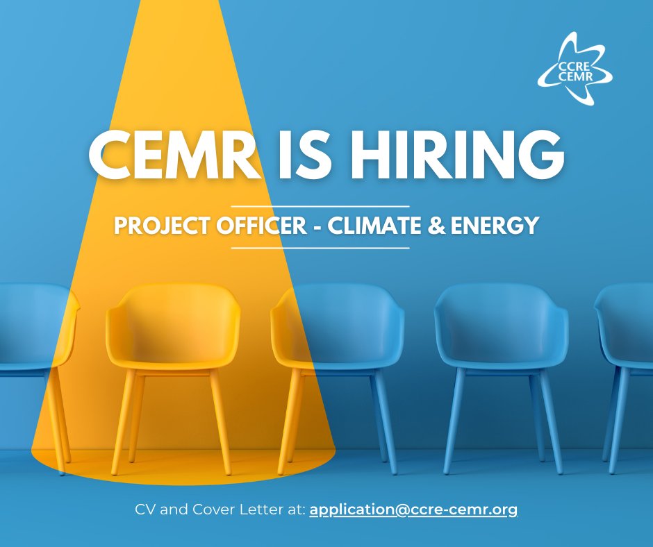 🌍 CEMR is Hiring! Passionate about tackling climate change? CEMR is looking for a Project Officer for Climate & Energy to support local and regional governments in achieving climate neutrality. 🌱 Apply now: ccre.org/en/article/jobs #JobOpening #hiring #recruitment #career