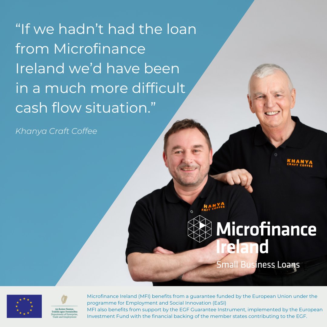 Khanya Craft Coffee is just one of many client success stories at Microfinance Ireland 💡 As advocates for small businesses, we're committed to your success. Visit microfinanceireland.ie/success-storie… #MFI #Irishbusinesses #customerreviews #smallbusinessloans #startupbusinesses