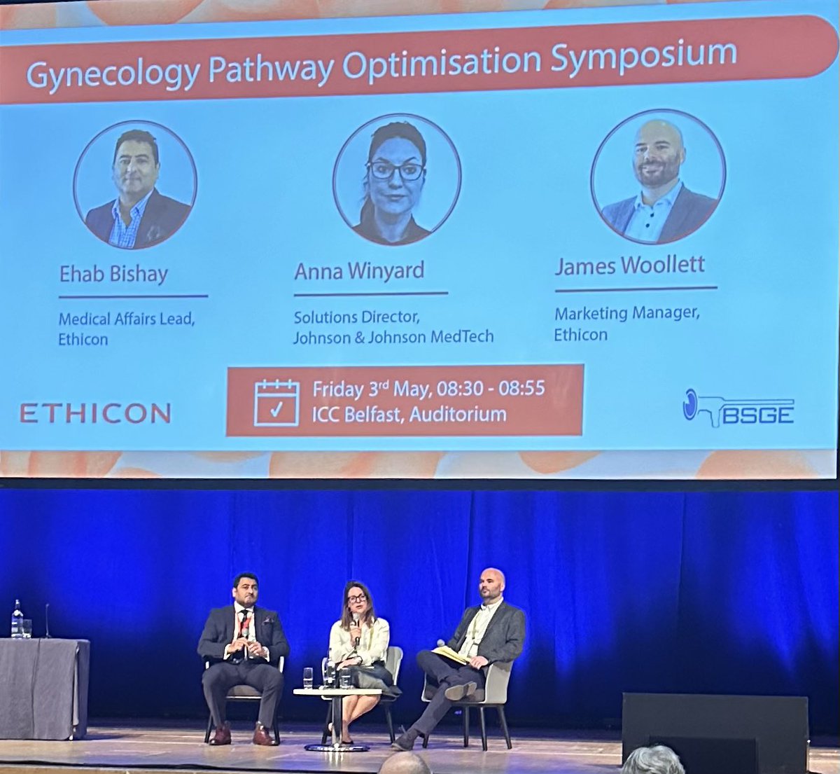 'Every pathway has a problem and every specialty can be improved- it's up to clinicians to work out what the bottleneck is' -interesting symposium on optimising gynaecology pathways at #BSGE2024  @Ethicon