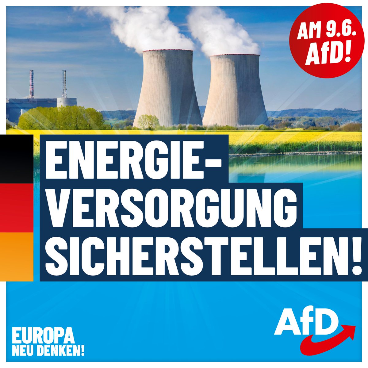 Warum Deine Stromrechnung so hoch ist? Dank #Habeck und der #EU!

Wir fordern einen ausgewogenen Energie-Mix, der auch #Kernenergie und #Braunkohle einschließt. #DeshalbAfD #AfD

Informiere Dich jetzt auf pulse.ly/fa4l37egvt über unsere Ziele für Europa!