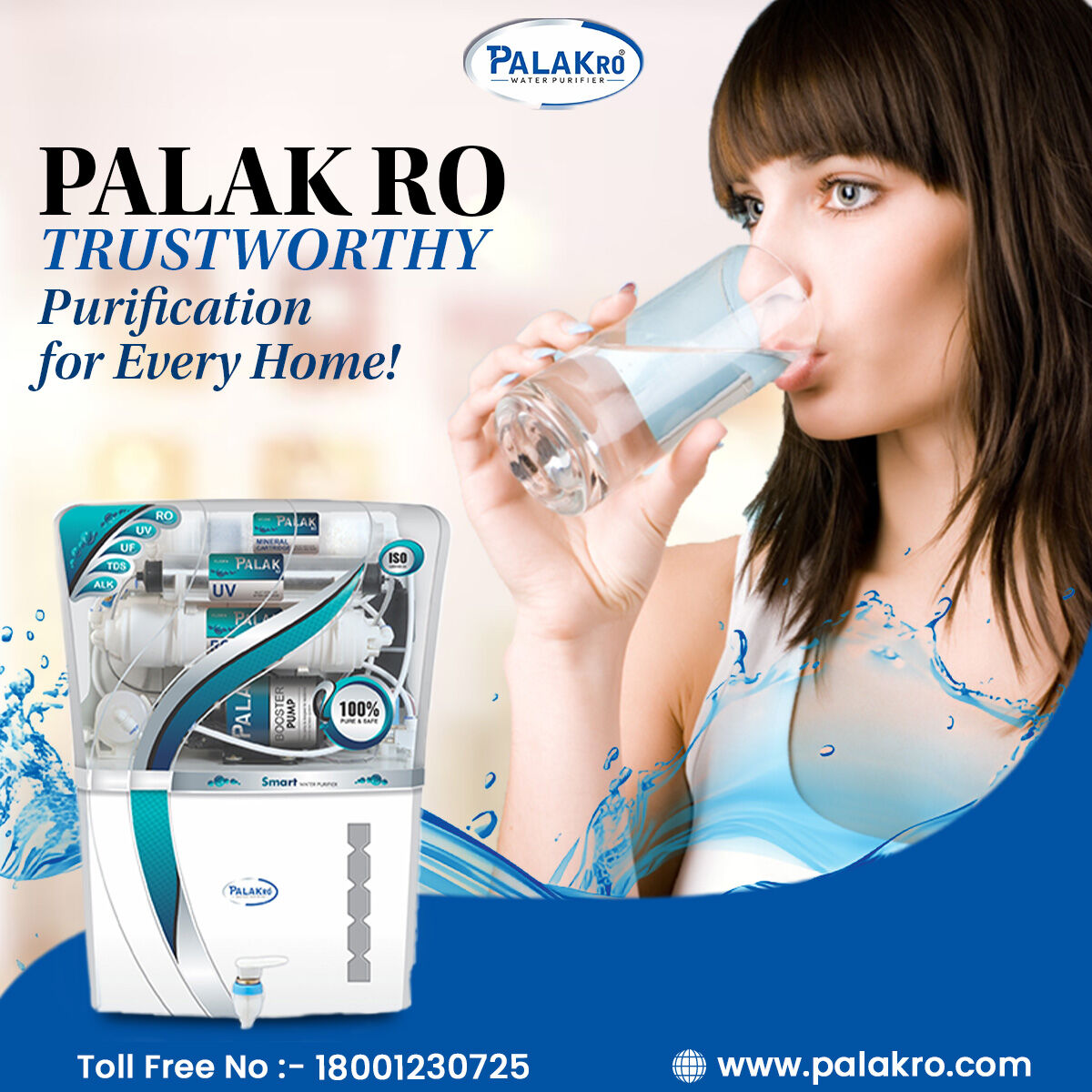 Quench your thirst with the purest sip! 💧💦 
Introducing Palak RO's crystal-clear water, your hydration companion. 🌊🚰🍃
.
What more do you need?
𝐁𝐨𝐨𝐤 𝐲𝐨𝐮𝐫 𝐬𝐞𝐫𝐯𝐢𝐜𝐞 𝐧𝐨𝐰
📞- 98111 39725
🌍- palakro.com
.
.
#PureWater #HydrationStation #DrinkHealthy #