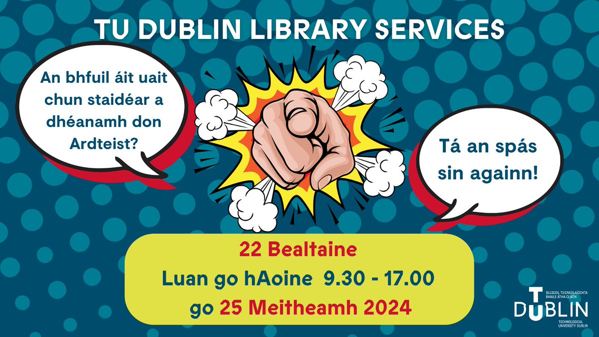 From Wednesday 22nd May to Tuesday 25th June, people who are studying for the 2024 Leaving Certificate exams can use TU Dublin libraries as a quiet, comfortable study space.

To register visit:
tudublin.ie/library/using-…

#WeAreTUDublin #LeavingCert #Libraries