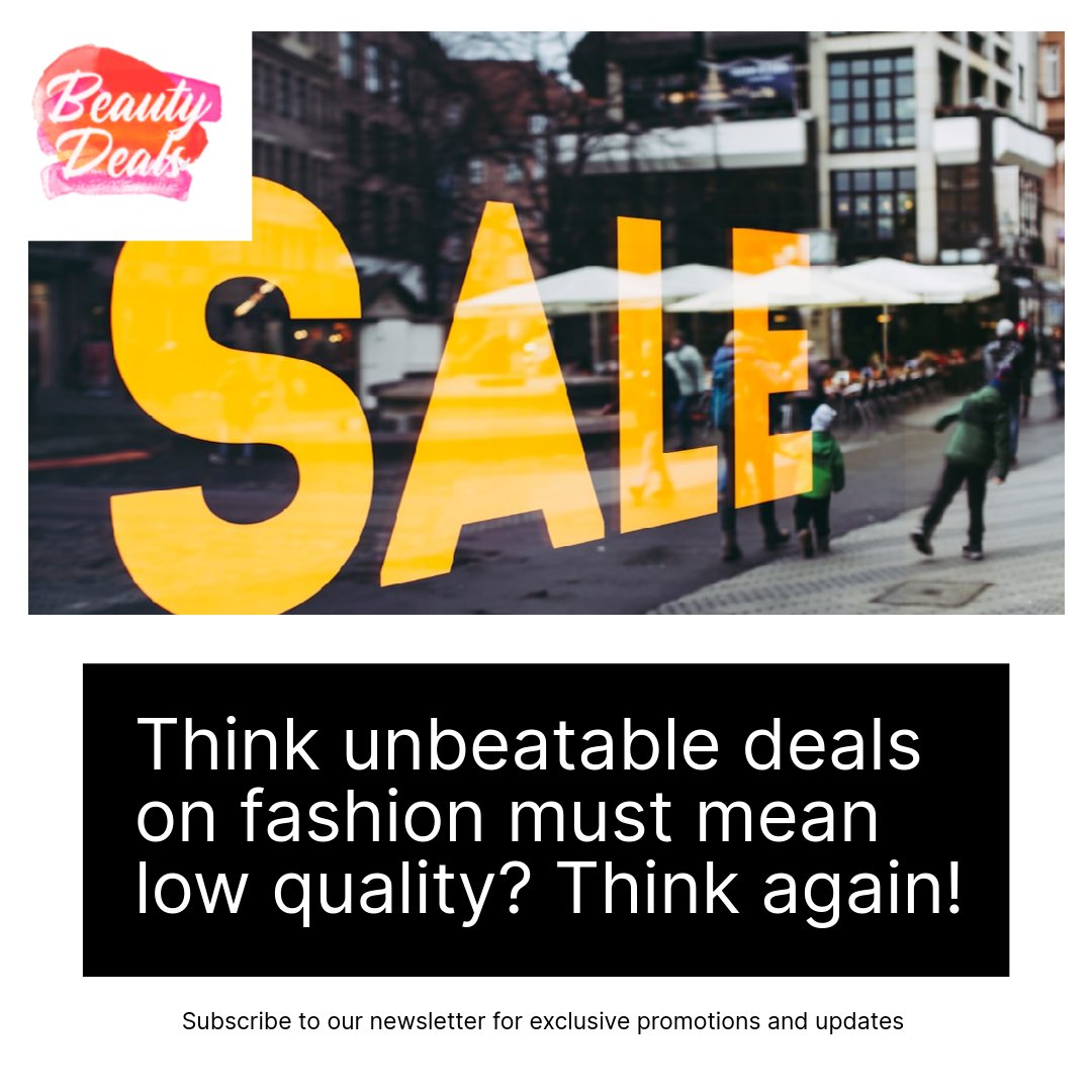 At Beauty Deals Shop, we believe in style that doesn't break the bank. 💎 Score unique finds and elevate your look without the hefty price tag. Plus, get a special gift with your first purchase! 🎁 Subscribe for exclusive promos! #StyleSavings #FashionFinds #BeautyDeals