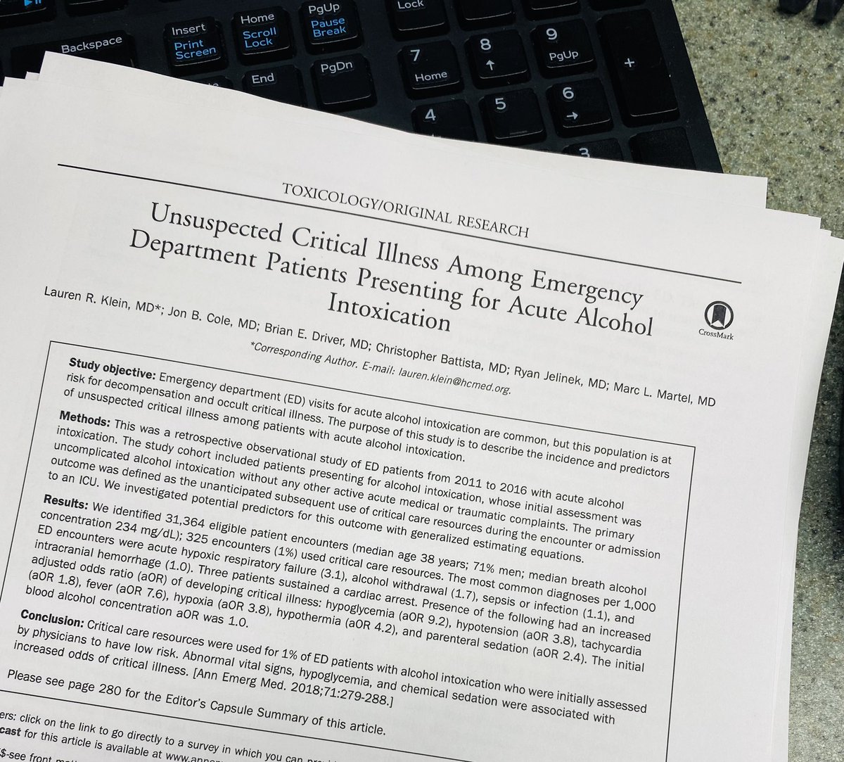 MKleinMD's tweet photo. A favorite paper for #TeamNightShift #OnShiftTeaching 

@BrownEMRes https://t.co/bUOcdhwDYi